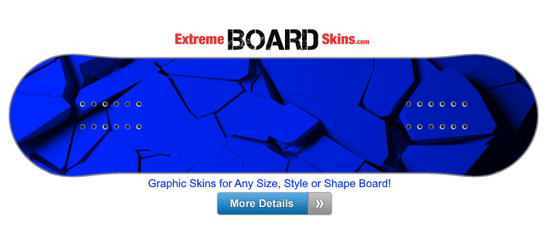 Buy Board Skin Abstract Blue Break Board Skin