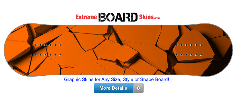 Buy Board Skin Abstract Orange Break Board Skin